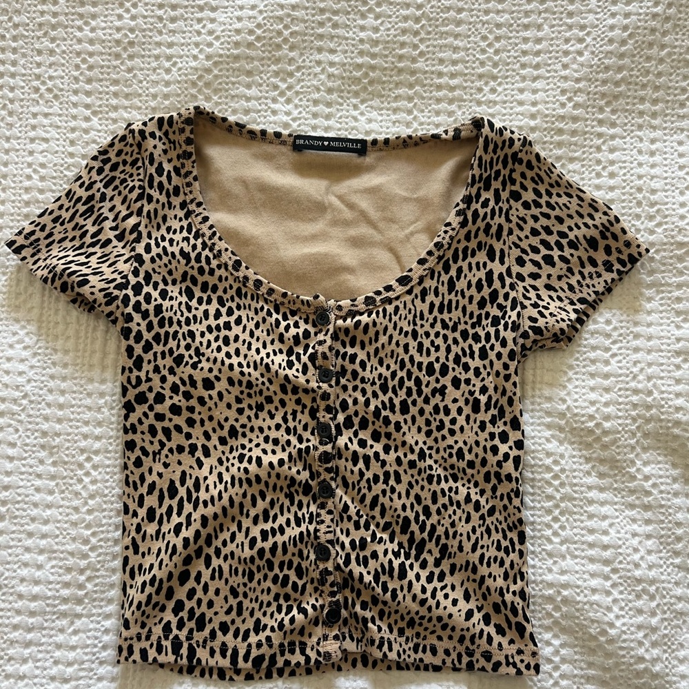 Brandy Melville Cheetah Zelly Top